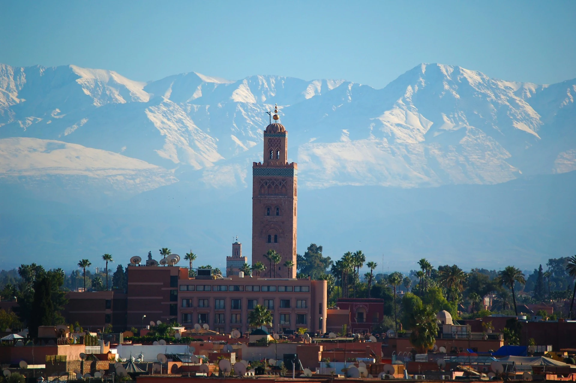 A quiet last morning in Marrakech before the transfer to the airport