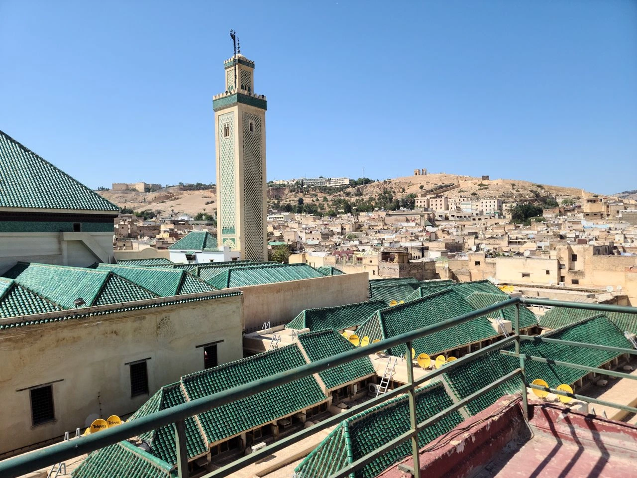 The medina of Fes el Bali at dusk