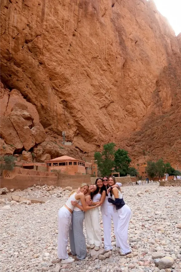 Red sandstone cliffs of the Todra Gorge