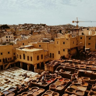 aerial photography of buildings