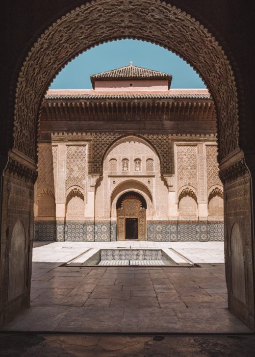 Medersa Ben Youssef during daytime