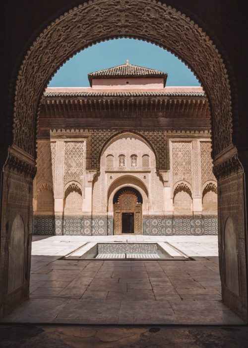 Medersa Ben Youssef during daytime